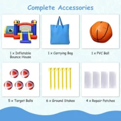 Costway Inflatable Castle Kids Bounce House W/ Slide Jumping & Playhouse Blower Excluded 16 Costway Inflatable Castle Kids Bounce House W/ Slide Jumping & Playhouse Blower Excluded -Costway Store GUEST 00dd151c 6d5d 468a 978f a089b69521f3