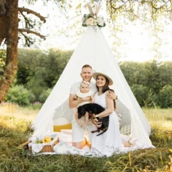 Costway 85'' Height 5 Sides Huge Lace Play Tent For Kids Adult Wedding W/ Light Strings 17 Costway 85'' Height 5 Sides Huge Lace Play Tent For Kids Adult Wedding W/ Light Strings -Costway Store GUEST 0120f213 d1b6 49ba bfca 61032772f27e