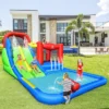 Costway Inflatable Water Slide Kids Jumping Bounce Castle W/ Ocean Balls Blower Excluded