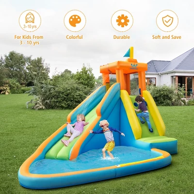 Costway Kids Bounce House Castle Splash Water Pool Without Blower 5 Costway Kids Bounce House Castle Splash Water Pool Without Blower - Image 5
