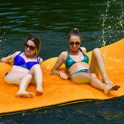 Costway 3 Layer Water Mat Floating Pad Island Water Sports Recreation Relaxing Tear-resistant 12' X 6' 2 Costway 3 Layer Water Mat Floating Pad Island Water Sports Recreation Relaxing Tear-resistant 12' X 6' - Image 2