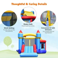 Costway InflatableBounce House Castle Slide Bouncer Kids Shooting Net/Without Blower 15 Costway InflatableBounce House Castle Slide Bouncer Kids Shooting Net/Without Blower -Costway Store GUEST 084cd0c2 2014 46ec 8580 5d093d9d426f