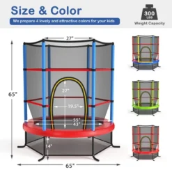 Costway 55" Kids Trampoline Bouncing Jumping Mat Recreational Trampoline W/Enclosure Net 16 Costway 55" Kids Trampoline Bouncing Jumping Mat Recreational Trampoline W/Enclosure Net -Costway Store GUEST 0ad22110 77e5 4eb3 8243 7c45346a1cb1