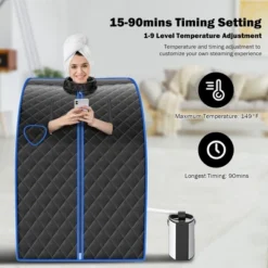 Costway 9-gear Adjustable Temperature Portable Steam Sauna W/ Herbal Box Black 13 Costway 9-gear Adjustable Temperature Portable Steam Sauna W/ Herbal Box Black -Costway Store GUEST 0bf89936 6d97 4c30 b381 8f52cae9e468 1