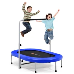 Costway 50'' Trampoline For 2 People Foldable Rebouncer W/Adjustable Handrail RedBlue 20 Costway 50'' Trampoline For 2 People Foldable Rebouncer W/Adjustable Handrail RedBlue -Costway Store GUEST 0d0abb42 3da4 441d 878e 18db6a6e4cf5