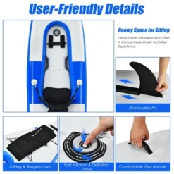 Costway 1 Person Inflatable Kayak Includes Aluminum Paddle With Hand Pump GreenBlue 15 Costway 1 Person Inflatable Kayak Includes Aluminum Paddle With Hand Pump GreenBlue -Costway Store GUEST 0da62644 17c5 4ebc 9faa f355bc841974