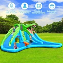 Costway Inflatable Kid Bounce House Dual Slide Climbing Wall Splash Pool W/Bag 12 Costway Inflatable Kid Bounce House Dual Slide Climbing Wall Splash Pool W/Bag -Costway Store GUEST 0e5709e0 1dfc 4b6d b7f6 65258ebdc0c8