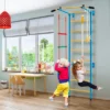 Costway 5 In 1 Kids Indoor Gym Playground Swedish Wall Ladder Children Home Climbing Gym