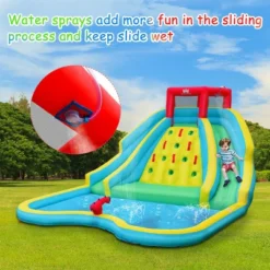 Costway Inflatable Mighty Water Park Bouncy Splash Pool Climbing Wall W/ 735W Blower 13 Costway Inflatable Mighty Water Park Bouncy Splash Pool Climbing Wall W/ 735W Blower -Costway Store GUEST 0f96d58e 21a2 4f83 be65 b47215f777cf