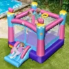 Costway Inflatable Bounce House 3-in-1 Princess Theme Inflatable Castle Without Blower
