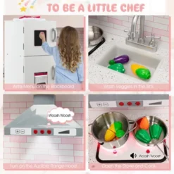Costway Kids Corner Kitchen Play Set W/ Lifelike Sound & Sparkling Light Gift For Age 3+ 12 Costway Kids Corner Kitchen Play Set W/ Lifelike Sound & Sparkling Light Gift For Age 3+ -Costway Store GUEST 10c8e573 fd3b 4745 a6ca 7e00ad635c4c