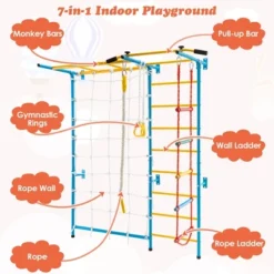 Costway 7 In 1 Kids Indoor Gym Playground Swedish Wall Ladder Children Home Climbing Gym 12 Costway 7 In 1 Kids Indoor Gym Playground Swedish Wall Ladder Children Home Climbing Gym -Costway Store GUEST 10ecb768 7e8f 4e07 a27a d15c86389af6