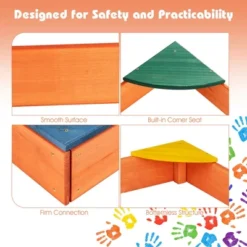 Costway Kids Wooden Backyard Sandbox W/ Built-in Corner Seating Kid's Outdoor Furniture 16 Costway Kids Wooden Backyard Sandbox W/ Built-in Corner Seating Kid's Outdoor Furniture -Costway Store GUEST 12d319ba e672 4c01 9016 65fd2bb8d0d2