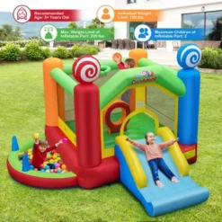 Costway Candy Land Theme Kids Inflatable Bounce Castle With 735W Air Blower Indoor Outdoor 11 Costway Candy Land Theme Kids Inflatable Bounce Castle With 735W Air Blower Indoor Outdoor -Costway Store GUEST 132654c4 d6a5 4945 a52f 64a275dde0aa
