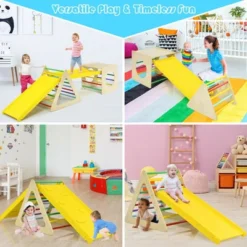 Costway 5 In 1 Toddler Playing Set Kids Climbing Triangle & Cube Play Equipment 13 Costway 5 In 1 Toddler Playing Set Kids Climbing Triangle & Cube Play Equipment -Costway Store GUEST 143bcb01 a01a 4565 8a81 30ed8f3e6ca8