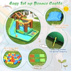 Bountech Inflatable Waterslide Bounce House Climbing Wall Without Blower 14 Bountech Inflatable Waterslide Bounce House Climbing Wall Without Blower -Costway Store GUEST 15ff906a 4260 4820 ab30 34784cdfe53f