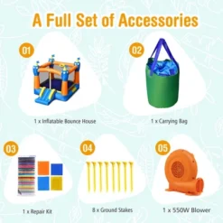 Inflatable Bounce House Kids Magic Castle W/ Large Jumping Area With 550W Blower 12 Inflatable Bounce House Kids Magic Castle W/ Large Jumping Area With 550W Blower -Costway Store GUEST 17ae2fb4 ff3c 4792 bbc3 45b18ffdeb72