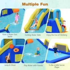 Costway Inflatable Water Slide Climbing Bounce House Splash Pool W/ 735W Blower 13 Costway Inflatable Water Slide Climbing Bounce House Splash Pool W/ 735W Blower -Costway Store GUEST 17e8172d e429 4b43 99a3 c51ce7850d51