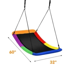 Costway 700lb Giant 60'' Platform Tree Swing For Kids And Adults