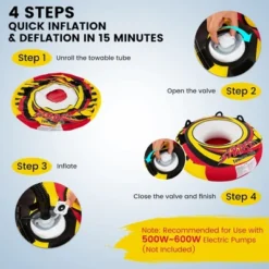 Costway Inflatable Towable Tubes For Boating Water Sport Towables For Boat To Pull 16 Costway Inflatable Towable Tubes For Boating Water Sport Towables For Boat To Pull -Costway Store GUEST 18202b92 2608 4261 830b d713234518fe