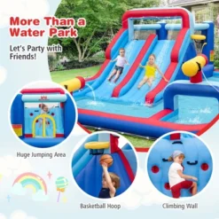 Costway Inflatable Water Slide Park Kids Bounce House Climbing Jumping With 750W Blower 13 Costway Inflatable Water Slide Park Kids Bounce House Climbing Jumping With 750W Blower -Costway Store GUEST 18ac71ab e6c1 44d5 b1b9 53a59a19218d