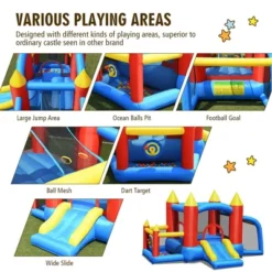 Costway Inflatable Bounce House Slide Jumping Castle Soccer Goal Ball Pit Without Blower 15 Costway Inflatable Bounce House Slide Jumping Castle Soccer Goal Ball Pit Without Blower -Costway Store GUEST 18e09681 5c2a 4dfa 8782 aa20f014a2c7