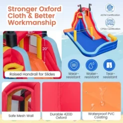 Costway Inflatable Water Slide Park Pirate Theme Bouncer Playhouse Castle With 735W Blower 14 Costway Inflatable Water Slide Park Pirate Theme Bouncer Playhouse Castle With 735W Blower -Costway Store GUEST 18ed4f7d 34fe 4230 916b bd1e9b388482