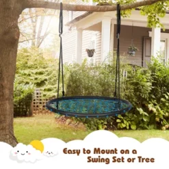 Costway 40'' Spider Web Tree Swing Set W/ Adjustable Hanging Ropes Kids Play Set BlueGreenOrange 16 Costway 40'' Spider Web Tree Swing Set W/ Adjustable Hanging Ropes Kids Play Set BlueGreenOrange -Costway Store GUEST 19ee690d 1005 4e43 851e a993768baa03