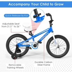 Babyjoy 16'' Kids Bike Bicycle W/ Training Wheels For 5-8 Years Old Girls Boys 13 Babyjoy 16'' Kids Bike Bicycle W/ Training Wheels For 5-8 Years Old Girls Boys -Costway Store GUEST 1a462c86 86fc 4101 a76c 96b0eb643283