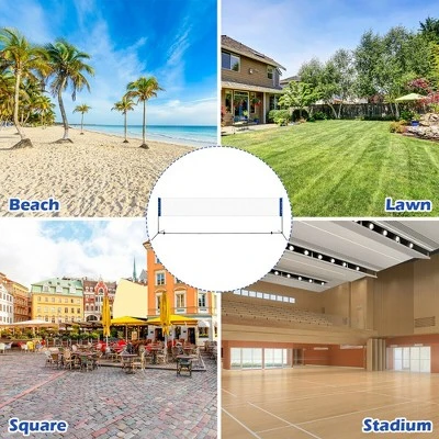 Costway Portable 13.8'x5' Badminton Beach Volleyball Tennis Training Net W/ Carrying Bag 7 Costway Portable 13.8'x5' Badminton Beach Volleyball Tennis Training Net W/ Carrying Bag - Image 7