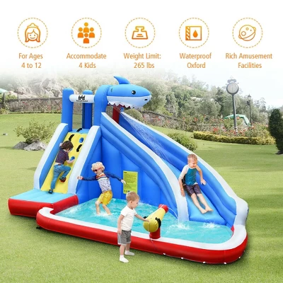 Costway Inflatable Water Slide Animal Shaped Bounce House Castle Splash Water Pool Without Blower 3 Costway Inflatable Water Slide Animal Shaped Bounce House Castle Splash Water Pool Without Blower - Image 3