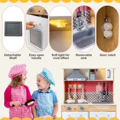 Costway Wooden Kitchen Playset Multi-Functional Pretend Cooking Set W/ Lights & Sounds 16 Costway Wooden Kitchen Playset Multi-Functional Pretend Cooking Set W/ Lights & Sounds -Costway Store GUEST 1be4d515 6e03 4f51 be32 6aa2d8250f1a