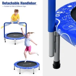 Costway 36'' Kids Trampoline Rebounder W/Full Covered Handrail & Pad Indoor Outdoor PinkBlue 15 Costway 36'' Kids Trampoline Rebounder W/Full Covered Handrail & Pad Indoor Outdoor PinkBlue -Costway Store GUEST 1e571057 18a7 4951 91f3 989afb494dc2