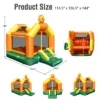 Costway Inflatable Bounce Castle Jumping House Kids Playhouse W/ Slide & 735W Blower