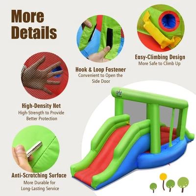 Costway Inflatable Snail Bounce House Dual Slide Basketball Game Without Blower 6 Costway Inflatable Snail Bounce House Dual Slide Basketball Game Without Blower - Image 6