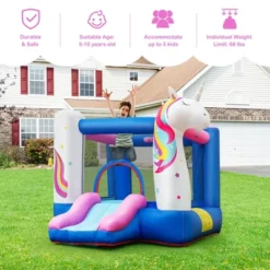 Costway Slide Bouncer Inflatable Jumping Castle Basketball Game W/ 480W Blower 12 Costway Slide Bouncer Inflatable Jumping Castle Basketball Game W/ 480W Blower -Costway Store GUEST 20a785af 0566 405f afb5 f2ceb41a3263