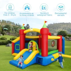 Costway Inflatable Bounce House, 7-in-1 Jump And Slide Bouncer W/ Basketball Rim, Football & Ocean Ball Playing Area, Dart Target(Without Blower) 12 Costway Inflatable Bounce House, 7-in-1 Jump And Slide Bouncer W/ Basketball Rim, Football & Ocean Ball Playing Area, Dart Target(Without Blower) -Costway Store GUEST 20d3ddf1 f838 445d bd87 f9be9ffa83af 1