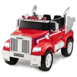 Costway 12V Licensed Freightliner Kids Ride On Truck Car RC W/ Dump Box & Lights RedBlue 19 Costway 12V Licensed Freightliner Kids Ride On Truck Car RC W/ Dump Box & Lights RedBlue -Costway Store GUEST 21360fe3 f8d1 4537 b4af 9013789726b5
