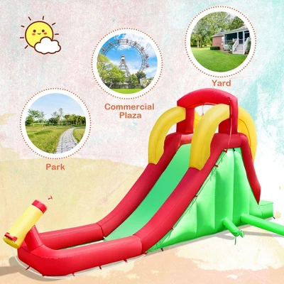 Costway Inflatable Moonwalk Water Slide Bounce House Bouncer Kids Jumper Climbing 2 Costway Inflatable Moonwalk Water Slide Bounce House Bouncer Kids Jumper Climbing - Image 2