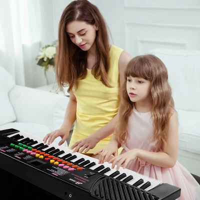 Costway 54 Keys Electronic Music Keyboard Kid Piano Organ W/Mic & Adapter 2 Costway 54 Keys Electronic Music Keyboard Kid Piano Organ W/Mic & Adapter - Image 2