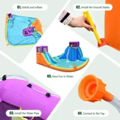 Costway 6 In 1 Inflatable Dual Slide Water Park Climbing Bouncer 16 Costway 6 In 1 Inflatable Dual Slide Water Park Climbing Bouncer -Costway Store GUEST 2263832b ccad 4c07 b95e 0c8ab81dad65