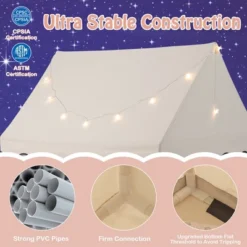 Costway Kids Play Castle Tent Large Playhouse Toys Gifts W/ Star Lights Washable Mat 13 Costway Kids Play Castle Tent Large Playhouse Toys Gifts W/ Star Lights Washable Mat -Costway Store GUEST 228a87ca 54b7 47f6 8f44 9b883a5ae17d