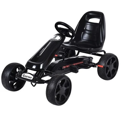 Costway Go Kart Kids Ride On Car Pedal Powered 4 Wheel Racer Stealth Outdoor Toy 10 Costway Go Kart Kids Ride On Car Pedal Powered 4 Wheel Racer Stealth Outdoor Toy - Image 10