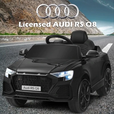 Costway Kids Ride On Car 12V Licensed Audi RS Q8 With Remote Control Lights Music WhiteBlackGreenPinkRed 3 Costway Kids Ride On Car 12V Licensed Audi RS Q8 With Remote Control Lights Music WhiteBlackGreenPinkRed - Image 3