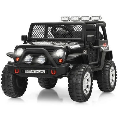 Costway 12V Kids Ride On Truck Remote Control Electric Car With Lights&Music WhiteBlackPinkRed 8 Costway 12V Kids Ride On Truck Remote Control Electric Car With Lights&Music WhiteBlackPinkRed - Image 8