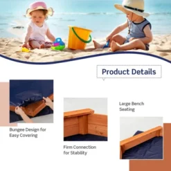 Costway Hexagon Wooden Cedar Sand Box W Seat Boards & Cover & Ground Liner 16 Costway Hexagon Wooden Cedar Sand Box W Seat Boards & Cover & Ground Liner -Costway Store GUEST 24043967 f8dd 434b 9d08 286db531105b