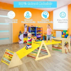 Costway 5 In 1 Toddler Playing Set Kids Climbing Triangle & Cube Play Equipment 12 Costway 5 In 1 Toddler Playing Set Kids Climbing Triangle & Cube Play Equipment -Costway Store GUEST 247c76b0 7597 4793 836e c87ffc861d7e