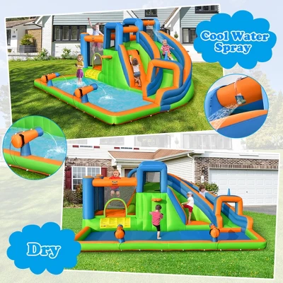Costway Inflatable Water Slide Giant Bounce Castle W/Dual Climbing Walls Blower Excluded 7 Costway Inflatable Water Slide Giant Bounce Castle W/Dual Climbing Walls Blower Excluded - Image 7