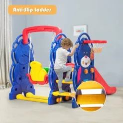 3 In 1 Toddler Climber And Swing Set Kid Climber Slide Playset W/Basketball Hoop 15 3 In 1 Toddler Climber And Swing Set Kid Climber Slide Playset W/Basketball Hoop -Costway Store GUEST 249bfc26 b117 4df4 b072 34b7d9d5c327