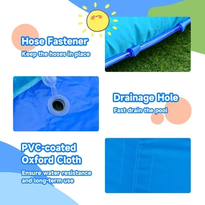 Costway Inflatable Waterslide Wet & Dry Bounce House W/Upgraded Handrail Blower Excluded 8 Costway Inflatable Waterslide Wet & Dry Bounce House W/Upgraded Handrail Blower Excluded - Image 8